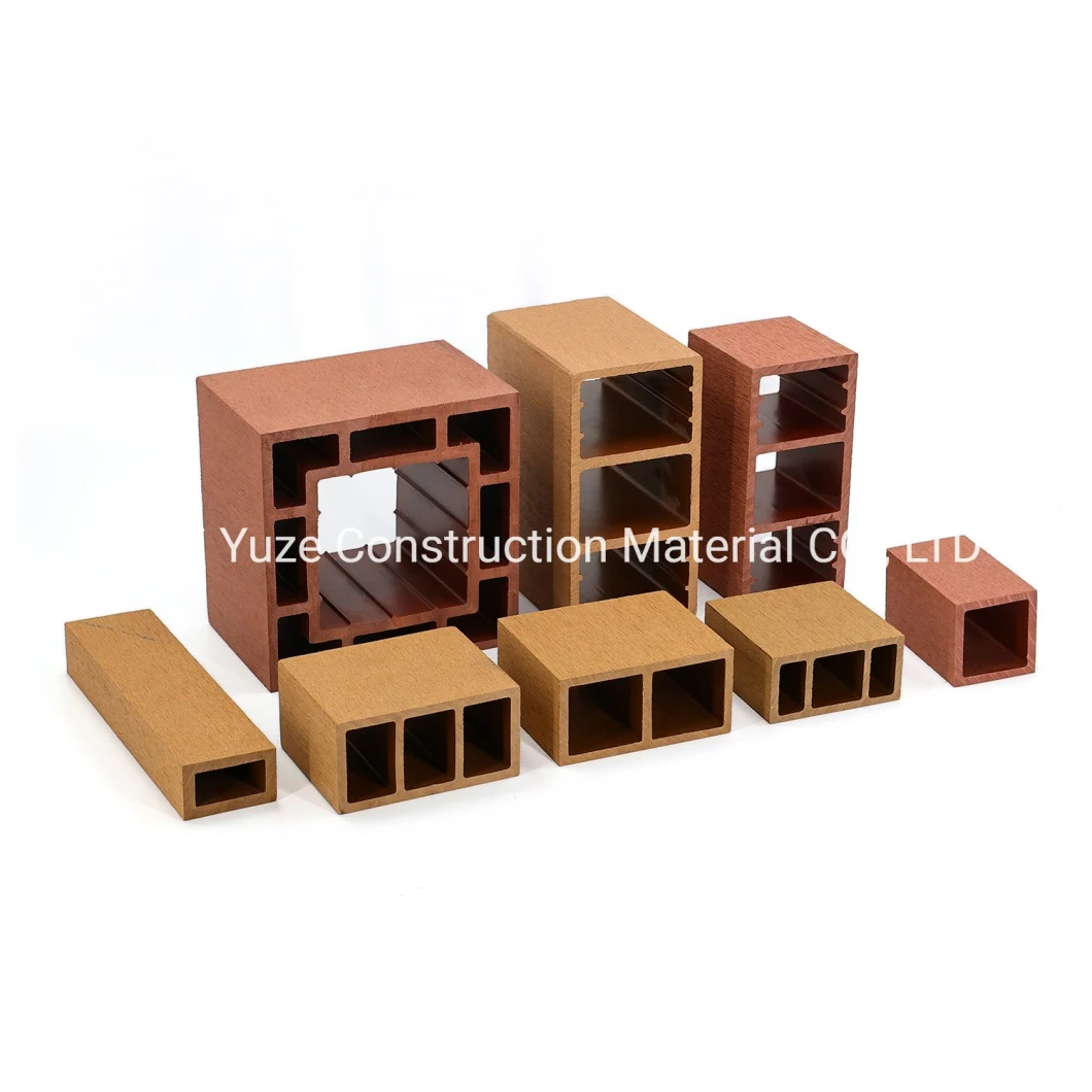 WPC Square Column for Summerhouse Eco-Friendly Wood Plastic Pergola Post