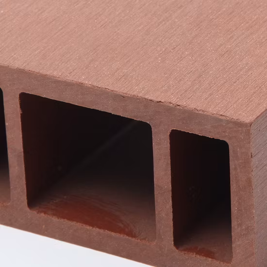 Pérgola compuesta de vigas de partición interior de tubo de madera WPC de alta calidad de proveedor de fábrica