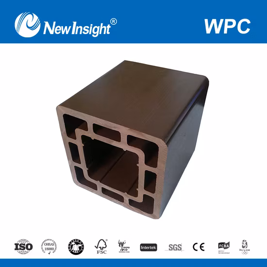 Columna de WPC/Pilar Fábricas de madera plástica Pilar de madera plástica de madera contrachapada vintage